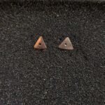 Ασημένια Καρφωτά Σκουλαρίκια Τρίγωνα