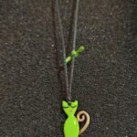 Ασημένιο Κολιέ με Γάτα