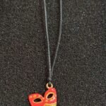 Κολιέ με Μάσκα από Επιχρυσωμένο Ασήμι