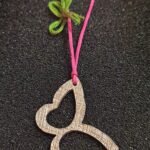 Κολιέ με Ασημένια Σαγρέ Πεταλούδα