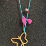 Κολιέ με Πεταλούδα από Επιχρυσωμένο Ασήμι