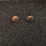 Σκουλαρίκια Καρφωτά Κυκλάκια από Οξειδωμένο Ασήμι