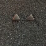 Σκουλαρίκια Καρφωτά Τρίγωνα από Οξειδωμένο Ασήμι