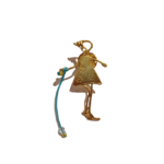 Καρφίτσα Γυναικεία Φιγούρα από Επιχρυσωμένο Ασήμι