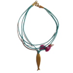 Βραχιόλι Ψάρι από Επιχρυσωμένο Ασήμι