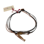 Βραχιόλι με Ψάρια από Οξειδωμένο και Επιχρυσωμένο Ασήμι