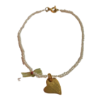 Βραχιόλι με Καρδιά από Επιχρυσωμένο Ασήμι