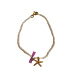 Βραχιόλι με Αστερία από Επιχρυσωμένο Ασήμι