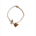 Βραχιόλι με Καρδιά από Επιχρυσωμένο Ασήμι